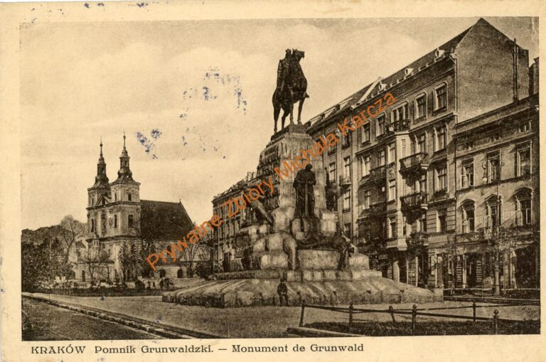 Kraków 1929 Pomnik Grunwaldzki